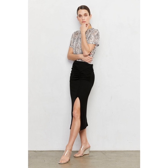 ✨NWT✨ LNA Burnout Boxy Crew Neck Tee in Python Print Sz SMALL (4-6) - Picture 2 of 15